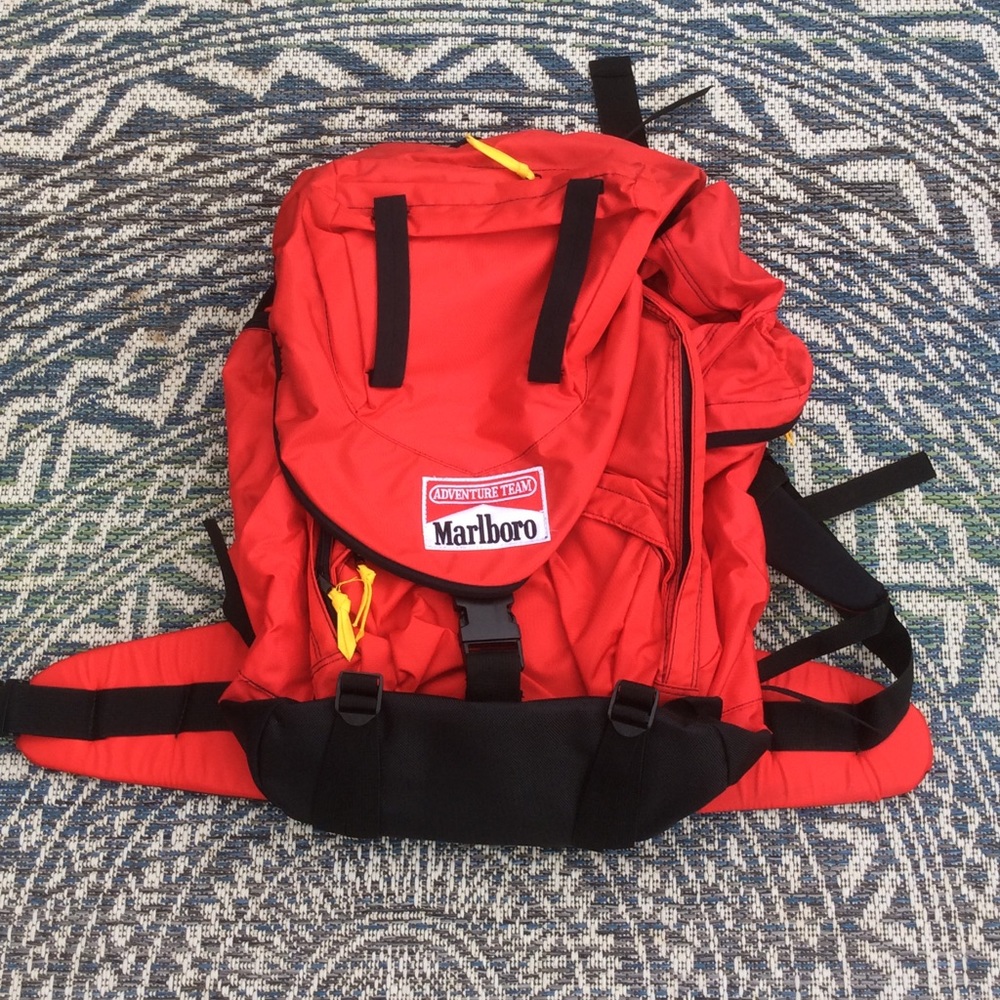 Vintage Marlboro hiking backpack Marlboro bag VTG